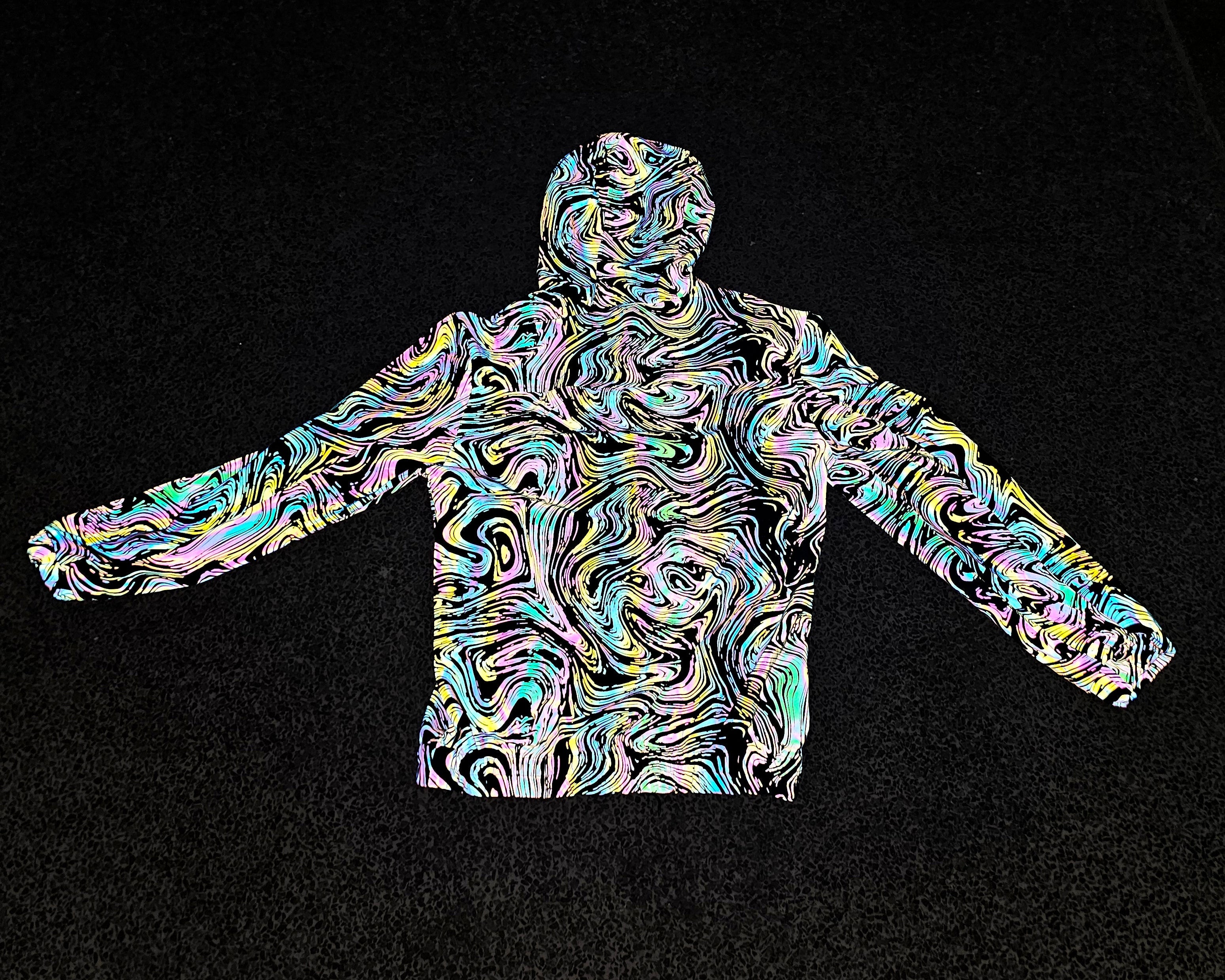 The Reflective Swirl Windbreaker