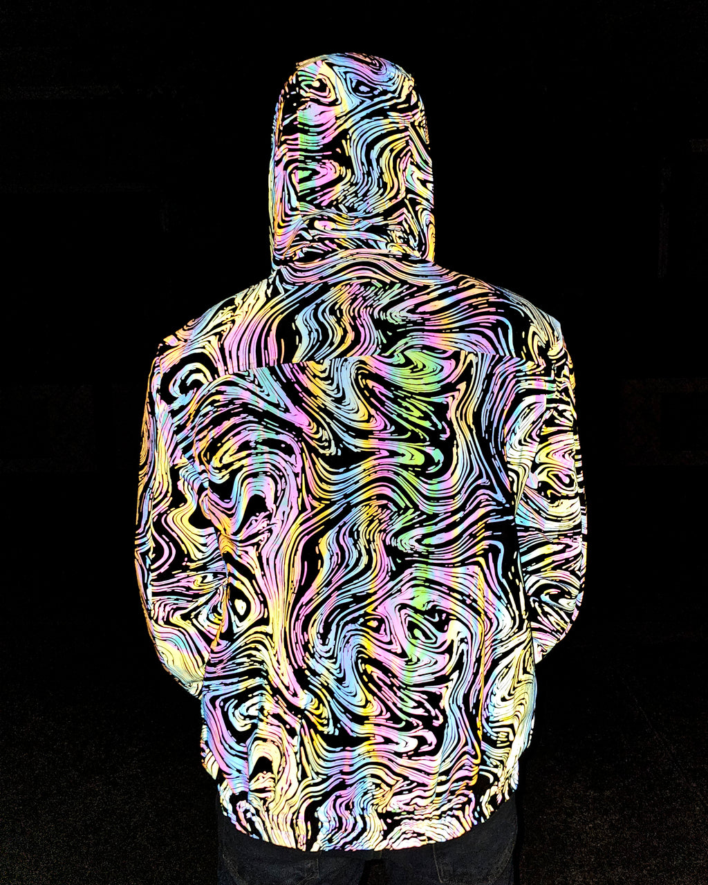 The Reflective Swirl Windbreaker